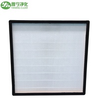 Pabrik YANING harga grosir langsung H13 H14 bingkai aluminium Fiberglass Mini Pleat penyaring Hepa untuk Lab
