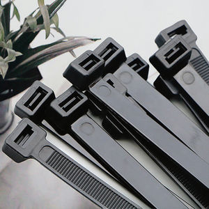 LYZ 100 unidades/bolsa, bridas de nailon autoblocantes personalizadas de 120 mm, ecológicas, blancas y negras, para uso eléctrico, 2.5 mm de ancho, entrega rápida - Product Image 3