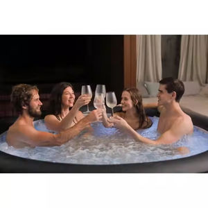Jacuzzi Exterior Moderno y Ecológico OHO con Luces LED y Hidromasaje <span class=keywords><strong>para</strong></span> 4 Personas, Relajación <span class=keywords><strong>para</strong></span> <span class=keywords><strong>Parejas</strong></span> y Familias - Product Image 2