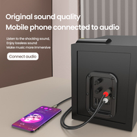 Câble audio coaxial USB C vers RCA mâle, adaptateur séparateur audio double RCA, PVC doré, stock en sachet plastique pour applications de microphone et de moniteur