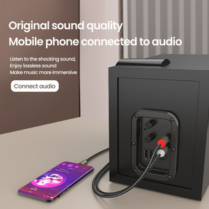 Câble audio coaxial <span class=keywords><strong>USB</strong></span> C vers <span class=keywords><strong>RCA</strong></span> mâle, adaptateur séparateur audio double <span class=keywords><strong>RCA</strong></span>, PVC doré, stock en sachet plastique pour applications de microphone et de moniteur - Product Image 6
