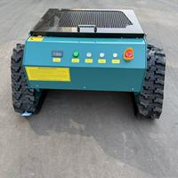 Tondeuse à gazon sans fil télécommandée à moteur essence 4 temps monocylindre de qualité industrielle à couple élevé avec châssis en acier 1000 mm