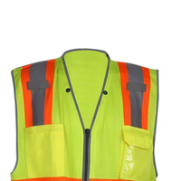 Gilet de sécurité réfléchissant polyvalent à multiples poches pour le transport logistique sur site industriel, logo personnalisé, vente en gros