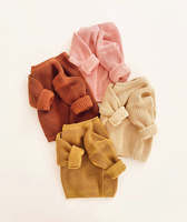Freya Oem hiver bébé chandails coton moderne gros tricot maman correspondant enfants filles pull enfant en bas âge tricoté