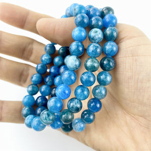 Vendita calda 8mm braccialetto di cristallo curativo naturale <span class=keywords><strong>blu</strong></span> <span class=keywords><strong>Apatite</strong></span> per la casa ornamento - Product Image 4