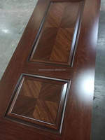 Revestimiento de puerta moldeada madera interior melamina MDF HDF