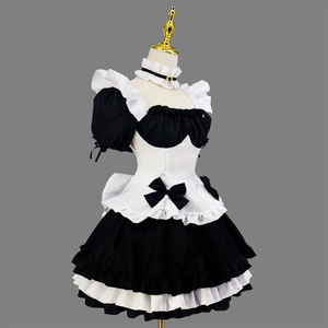 ชุดคอสเพลย์เจ้าหญิงโลลิต้าชุดสาวใช้สีขาวและดำ - Product Image 2