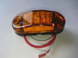 Luci di Posizione Laterali Ovali Ambra da 2,5 Pollici per Rimorchi, Accessori per Illuminazione Auto e Camion - Product Image 5