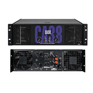 CA38 3U Amplificador de potencia de audio profesional de clase AB de alta potencia, 2 canales, 1700W*2, para sistemas de sonido en espacios de presentaciones. - Product Image 4