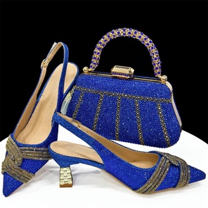 <span class=keywords><strong>Sandales</strong></span> à talons épais incrustées de diamants, design italien personnalisé 2026, avec sac de soirée en strass, <span class=keywords><strong>sandales</strong></span> à talons hauts pour femmes - Product Image 2