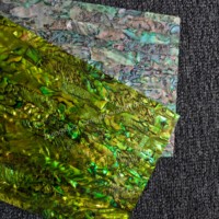En gros 0.5mm Nouvelle-Zélande Feuille De Coquille D'ormeau Paua Papier Shell pour La Décoration Intérieure Meubles Art Artisanat Instruments De Musique