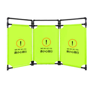 Barriera di sicurezza stradale portatile di vendita calda che piega la barriera di traffico di plastica del panno verde - Product Image 2