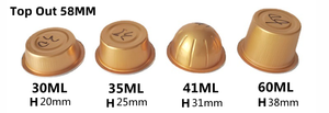 Capsule <span class=keywords><strong>en</strong></span> aluminium couleur or 41 ml, écologique, qualité alimentaire, pour thé, café, assaisonnement, poudre, sauce, <span class=keywords><strong>nid</strong></span> <span class=keywords><strong>d</strong></span>'<span class=keywords><strong>oiseau</strong></span> - Product Image 6