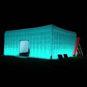 Tente cube gonflable matelassée noire pour événements, stand de fête, cabine d'exposition avec logo personnalisé pour mariage, festival, activation de marque - Product Image 2