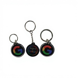 Porte-clés en époxy personnalisé à prix d'usine, étiquettes RFID/NFC intelligentes en PVC pour cartes de contrôle d'accès - Product Image 1