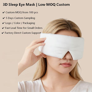 <span class=keywords><strong>Masque</strong></span> <span class=keywords><strong>de</strong></span> sommeil 3D sans pression avec sangle Velcro réglable, <span class=keywords><strong>tissu</strong></span> en bambou doux, OEM disponible - Product Image 1