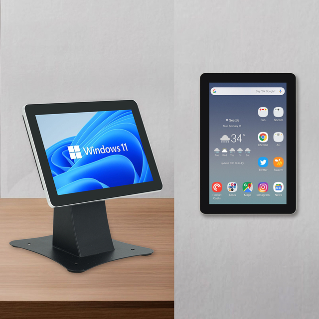 7 Inch All-in-One 7mm Ultra-Thin Tech Desktop/Wall Mount HMI LED Interactive Capacitive Touch Screen Monitor 1024x600 Resolution