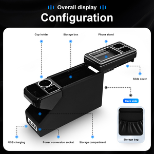 Boîte d'<span class=keywords><strong>accoudoir</strong></span> universelle pour voiture Toyota NOAH VOXY, organiseur de rangement pour console centrale intérieure de voiture - Product Image 3