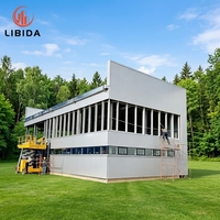 Entrepôt préfabriqué en structure métallique, résistant au vent, à la neige et aux tremblements de terre, pour usine ou atelier