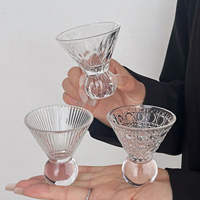 Gelas Bir Mini Kaki Tinggi Motif Batu Permata Retro Instagram Lelyi Niche Desain Korea Perlengkapan Minuman Kecil untuk Kembali ke Sekolah