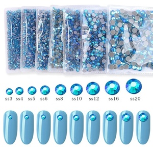 Strass en verre cristal de haute qualité OLeeya, colle allemande thermocollante, strass AB Hotfix en vrac pour la décoration de tissus et de vêtements - Product Image 5