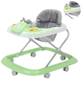Marche-bébé pliable personnalisable pour enfants avec plateau, <span class=keywords><strong>musique</strong></span>, lumières 7 couleurs, structure en acier inoxydable, construction en plastique, charge 20 kg - Product Image 6