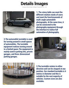 פלטפורמת סיבוב לרכב 360 מעלות, עומס גבוה, חשמלית, לתצוגת דגמי רכב - Product Image 5