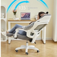 Chaise de bureau ergonomique en maille Yazhi avec support lombaire, siège et dossier réglables, base à 5 étoiles - pour le travail de bureau