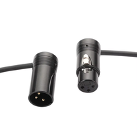 Connecteurs XLR professionnels à profil bas, 3 broches, dorés, rotatifs, à angle droit, pour câbles d'enregistrement audio, table de mixage de studio