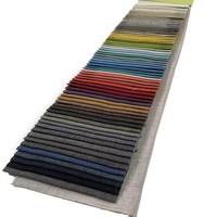 Tissu d'ameublement en polyester imitation lin pour canapé, chaise, coussin, meubles et décoration intérieure - Vente en gros