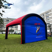 Nouveauté 4 par 6m tentes dôme gonflables Rectangle pliant gonflable auvent Camping X forme tentes pour voiture bande événements sportifs