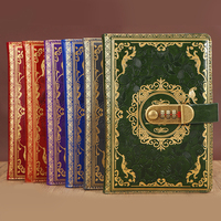 Cuaderno Premium Personalizado A5 con Cierre, Tapa Dura de Cuero PU, Cosido con Hilo, 100 Hojas Gruesas, Protección con Contraseña, Patrón Grabado