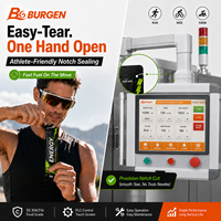 Machine d'emballage automatique de liquides en stick pour gels énergétiques, protéines, électrolytes, haute viscosité, précision de remplissage de 1 %, scellage anti-colmatage