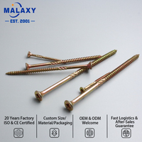 Vis à bois MALAXY pour meubles, vis à bois zinguées, vis à bois à tête plate CSK de différentes couleurs