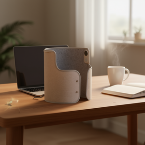 Calentador Eléctrico Portátil de Escritorio, 300W, Impermeable, Enrollable, de Poliéster, para Uso en Casa u Oficina, con Temporizador y Control Remoto - Product Image 2