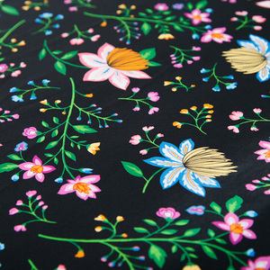 2024 más de moda diseño <span class=keywords><strong>italiano</strong></span> Floral al por mayor Satén de seda para bufanda de seda o vestido - Product Image 2