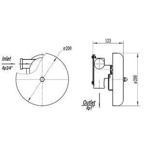 Type gauche 0.035 ~ 1.6MPa moteur à eau hydraulique <span class=keywords><strong>gong</strong></span> fer cloche d'alarme incendie - Product Image 2