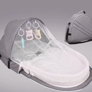 Cuna Portátil Plegable para Bebé, Anti-Compresión, con Mosquitera, para Recién Nacidos, Cuna de Viaje - Product Image 2