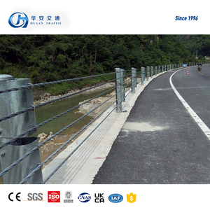 Poteau de clôture en acier inoxydable câble enduit de zinc sécurité autoroute rambarde barrière de câble barrière de sécurité du trafic accepter commande personnalisée - Product Image 4