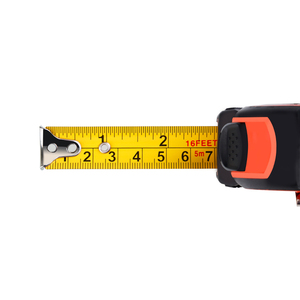Ruban à mesurer auto-enroulant avec frein, verrou coulissant, lame en acier au carbone haute visibilité, options de longueur 3M/5M/7.5M, mesures impériales/métriques - Product Image 2