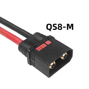 Cable de alimentación macho y hembra 130A QS8-S con protección anti-ignición para ensamblaje de baterías de litio de drones agrícolas y vehículos eléctricos - Product Image 2