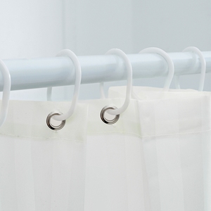 Rideau de <span class=keywords><strong>douche</strong></span> d'hôtel en PEVA blanc pur 110GSM <span class=keywords><strong>180X180</strong></span>, imperméable - Product Image 3