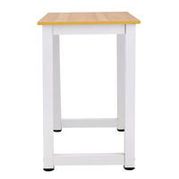 HISPEED Grande table d'ordinateur Bureau d'étude Bureau à domicile Cadre en fer Table pliante stable de 4 pieds