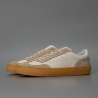 Nouvelles chaussures de skate rétro en cuir de vachette véritable respirant, polyvalentes, antidérapantes, sportives, décontractées, faites à la main