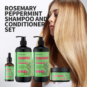 KORMESIC Private Label OEM Rosemary Mint Strengthening Scalp & Hair Care Wash Set Hair Mask <b>Shampoo</b> Conditioner Oil Nourishing - Product Image 2