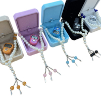 Verre fait à la main 33 Tesbih compteur de doigt numérique avec perles de prière chapelet islamique Tasbih EID cadeau