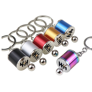 Exquisite Manual Car Gear Knob Keychain - Mini Metal Shift Model, Car Modification Culture Souvenir for Drivers