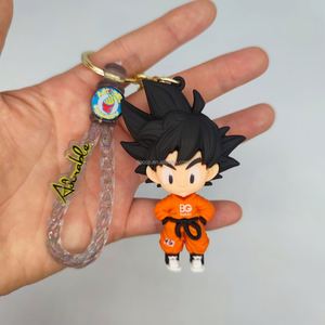 Nouveau <span class=keywords><strong>porte</strong></span>-clés Son <span class=keywords><strong>Goku</strong></span> en PVC 3D, figurine d'anime, souvenir, 5 designs - Product Image 6