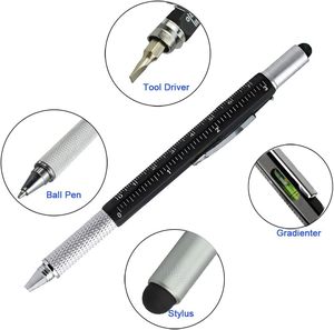 Stylo multifonction 6 en 1, best-seller, en plastique, logo personnalisé, pour cadeau d'affaires - Product Image 2
