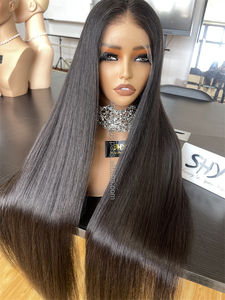 SHY Nueva Peluca Frontal de Encaje HD13*5 Sin Pegamento con Parte Media, Nudos Pequeños, Cabello Humano Virgen Europeo Pre-Desenredado, Estilo Liso para - Product Image 3